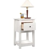  Noćni ormarić bijeli 40 x 35 x 61 5 cm od masivne borovine | shoptok.hr