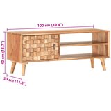 TV ormarić 100 x 30 x 40 cm od masivnog bagremovog drva | shoptok.hr