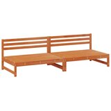  Vrtna srednja sofa Masivna borovina Voskan Rjava, (5000270918) | Shoptok.si