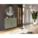 Premium Living Prljavo zeleni preklopni/viseći ormarić za cipele u dekoru hrasta 100x83x18 cm Ameca – | shoptok.hr