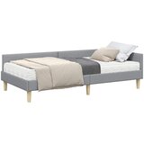  Kutni krevetni okvir s madracem 2 kom. Svijetlo siva Svjetlosiva 100 x 200 cm | shoptok.hr