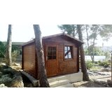 Male kuće Drvena vrtna kućica Caroline C 320 × 350 cm – bez završnog krovnog pokrova | shoptok.hr