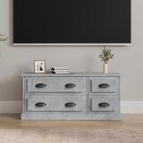 TV ormarić boja betona 100x35,5x45 cm konstruirano drvo | shoptok.hr
