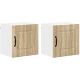  Zidni kuhinjski ormarić 2 pcs Sonoma hrast 40 x 31 x 40 cm | shoptok.hr