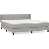 Maison Chic Box spring postelja - Vzmetna postelja z vzmetnico svetlo siva 180x200 cm blago SL13592, (21900399) | Shoptok.si