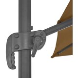 Previsni senčnik z aluminijastim drogom 300x300 cm taupe | Shoptok.si