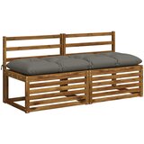  Jastučić za klupu VIANEN 100% poliester Siva 150 x 50 x 12 cm | shoptok.hr