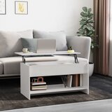 vidaXL stolić za kavu sjajni bijeli 102x50,5x52,5 cm konstruirano drvo | shoptok.hr