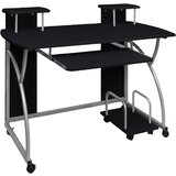 vidaXL Stol za računalo crni 110 x 52 x 88 5 cm od konstruiranog drva Cijene
