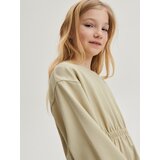 Reserved - Pamučna haljina - svjetlomaslinasto | shoptok.hr