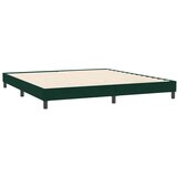 Box Spring krevet s madracem i LED tamno zeleni 180x220 cm baršun | shoptok.hr
