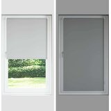 vidaXL Rolo zatemnjena svetlo siva 40x230 cm tkanina širina 35,7 cm | Shoptok.si