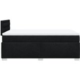 Krevet s oprugama i madracem crni 120 x 200cm od tkanine | shoptok.hr