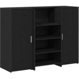  Recepcijski stol crni hrast 135x50x103,5 cm konstruiranog drva | Eponuda.com