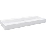 Maison Chic Umivalnik - Kopalna umivalnik - Lavabo 120x46x11 cm mineralna litina/marmorna litina bel, (21684995) Cene