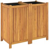  Vrtna sadilica s oblogom 84x42x75 cm od masivnog drva bagrema | shoptok.hr