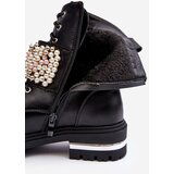 Boto Lined Women's Work Boots Decorated Black Venizi | Shoptok.si