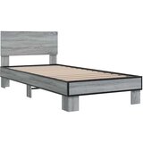  Okvir kreveta s uzglavljem Siva Sonoma 80 x 200 cm | shoptok.hr