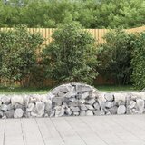  Obokane gabion košare 3 kosi 200x50x40/60 cm pocinkano železo Cene