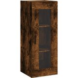  Visoka komoda dimljeni hrast 34,5x34x180cm konstruiranog drva | shoptok.hr