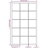 vidaXL Stensko ogledalo 2 kosa črno 100x60 cm kovinsko | Shoptok.si