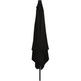 vidaXL Kutni vrtni suncobran s LED svjetlima 295x245 cm Crna | shoptok.hr