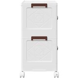vidaXL Škatla za shranjevanje s kolesi 28 L 48,5x29,5x59,5 cm | Shoptok.si