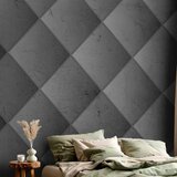  Foto tapeta - Grey symmetry - geometric pattern in concrete pattern with light joints 147x105 Samoljepljiva | shoptok.hr