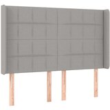  Box spring postelja z vzmetnico LED sv. siva 140x200 cm blago, (20937246) | Shoptok.si