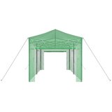  Staklenik s sklopivim okvirom Zelena 290 x 580 x 315 cm Željezo | shoptok.hr