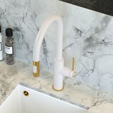 Quadron Kuhinjska armatura JENNIFER, bela z zlatimi detajli | Shoptok.si