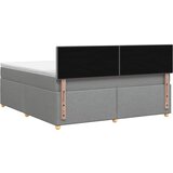  Boxspring krevet s madracem Svjetlosiva 140 x 200 cm Tkanina | shoptok.hr