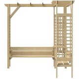  Kutna pergola s klupom od impregnirane borovine | shoptok.hr