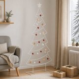  Metalno božićno drvce sa stalkom KUOPIO 180 cm Čelik Bijela 80 x 30 x 180 cm | shoptok.hr