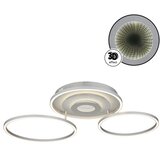 Globo 67824-40 - LED prigušiva plafonska svetiljka MILES 40W/230V 57x99,2 cm srebrna+daljinski upravljač | Eponuda.com
