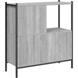 vidaXL Knjižna omara siva sonoma 72x28x77,5 cm inženirski les | Shoptok.si
