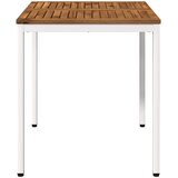 Stol za večeru u vrtu Prirodna i bijela 70 x 68,5 x 75 cm | shoptok.hr