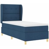  Krevet s opruga kutije s uzglavljem Plava 200 x 90 cm tkanina | shoptok.hr
