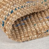 Flair Rugs Plavi/u prirodnoj boji ručno rađen juten tepih 200x290 cm Jute Boucle Blue – | shoptok.hr