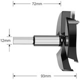 HSAWBIT Forstnerjev sveder za les 100 mm s šestrobim vpetjem | Shoptok.si