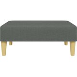  Kavč dvosed z ležiščem in stolčkom za noge temno sivo blago | Shoptok.si