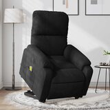 Maison Chic Električni masažni naslanjač - Relax naslanjač črna mikrovlakna, (22042581) | Shoptok.si