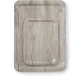  Servirni Pladenj z Lesenim Dizajnom, Nedrseč, 330x430mm | Shoptok.si