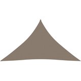vidaXL Senčno jadro oksford blago trikotno 5x5x6 m taupe cene