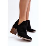 Boto Women's Black Cutout Boots with Stiletto Heel Niartima | ePonuda.com
