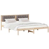 Konstrukcija postelje z vzglavjem Taupe 160 x 200 cm blago, (5000084083) | Shoptok.si