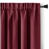 Restilo zasłona BLACKOUT kolor czerwony szarfa upinająca styl klasyczny taśma materiał blackout 140x175 | shoptok.hr