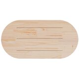  Ploča za stol bijela 100x50x2,5 cm od masivne borovine ovalna | Eponuda.com