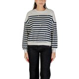 Only Puloverji ONLADELE L/S O-NECK STRIPE SWT 15358792 Modra Cene