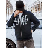 DStreet Navy blue BX5412 men's zipped sweatshirt